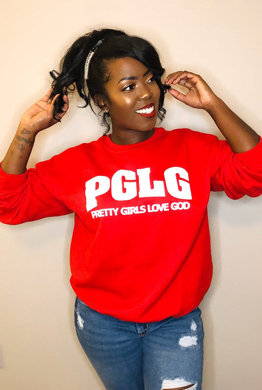 PGLG Red & White Sweatshirt