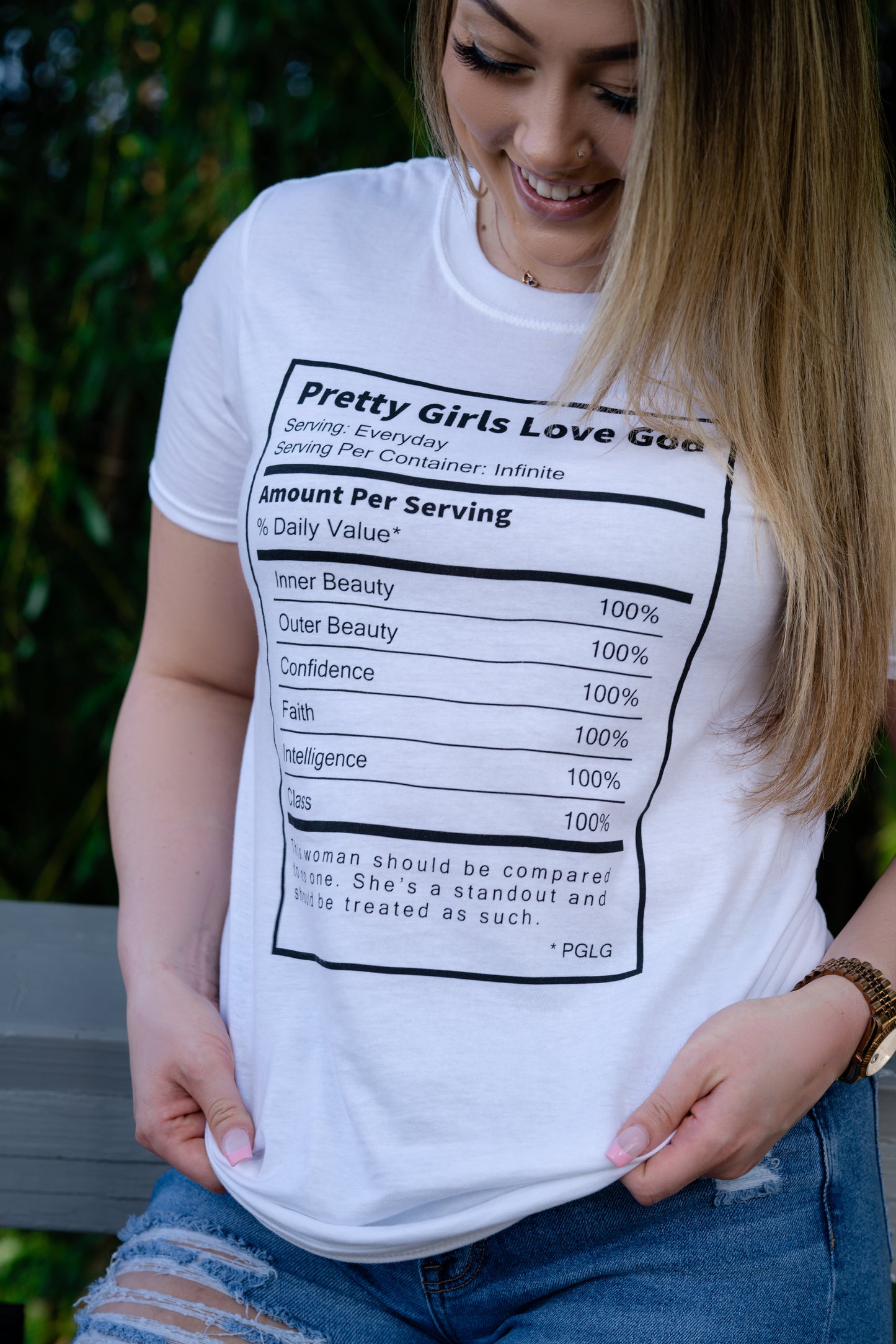 Pretty Girls Love God “Ingredients”shirt