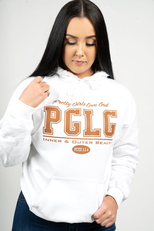 PGLG Brown & White Hoodie