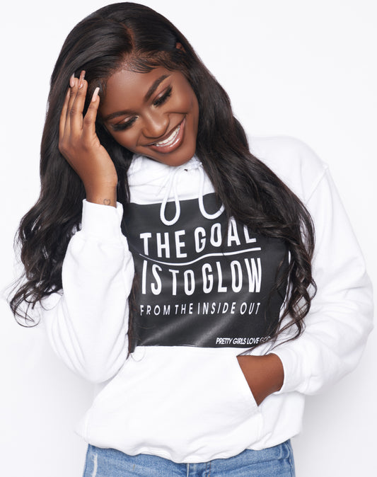 PGLG The Goal White & Black Hoodie